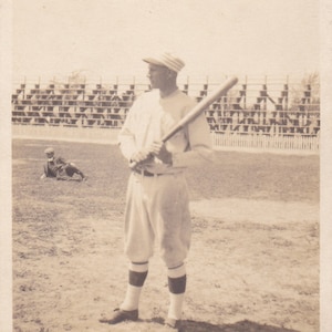 Photo Baseball Player At Batting Practice 1910s Era - Digital Download - Snapshot