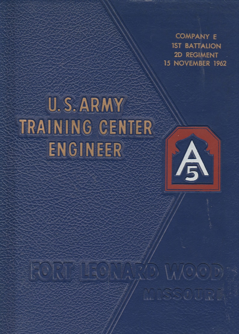 Fort Leonard Wood 1962 U.S. Army Training Center Engineer Manual Etsy