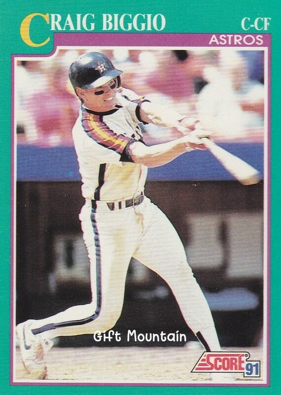 1991 Score Craig Biggio Baseball Card 161 Houston Astros 