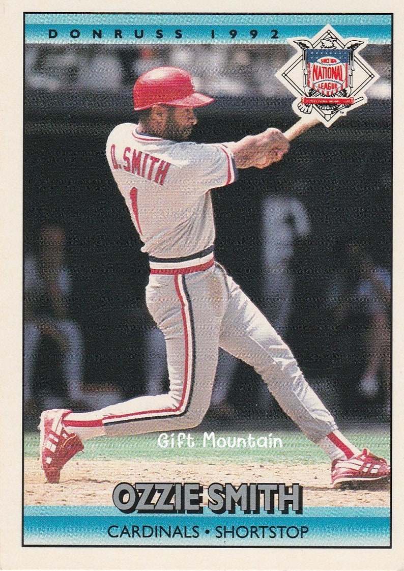1992 Donruss MLB Baseball Card Ozzie Smith All Star 423 St. Etsy