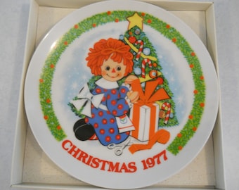 ラガディ・アン＆アンディ 1975 クリスマスプレート シュミッド