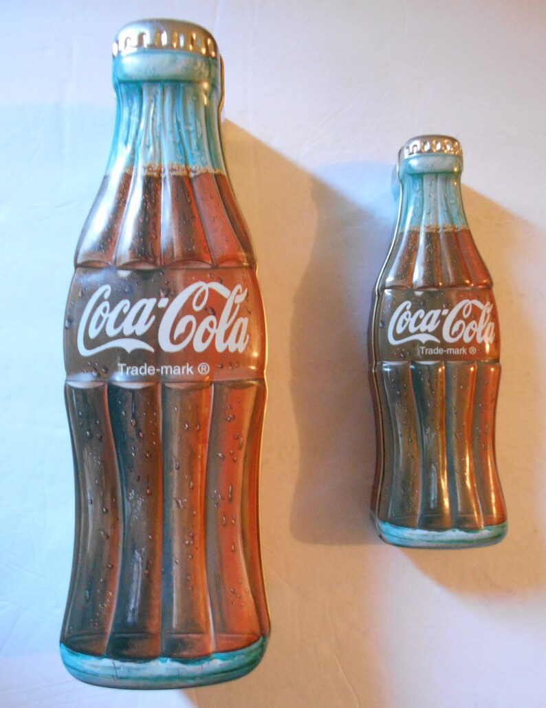 Coke Collectibles Two Coca Cola Bottle Tin Containers Free Priority Shipping Collectibles Art Collectibles Efp Osteology Org