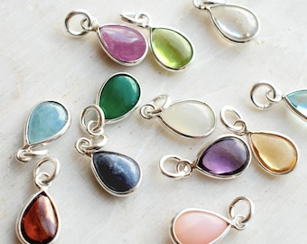 PRECIOUS – Gemstone Pendant | Birthstone Charm | Sterling Silver & Gold Plated