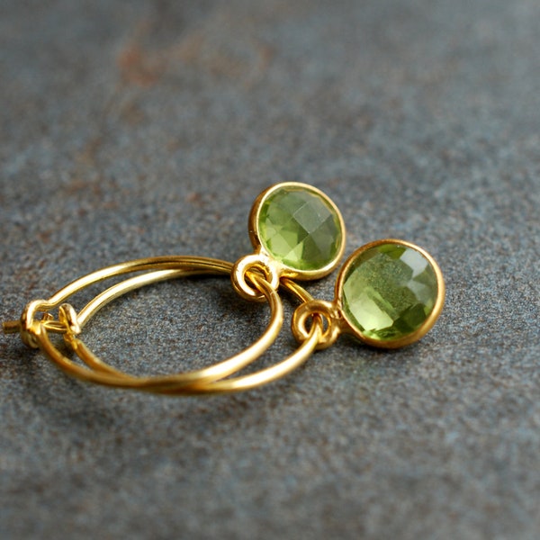 Peridot Earrings - Etsy