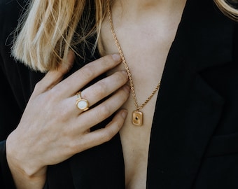 Gold plated stainless steel necklace with sun rays motif . Inspirational gifts for women . Boho Layering Necklace