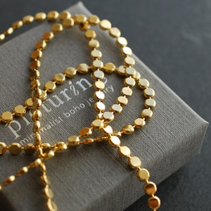 DOTTY . 16k Gold Plated Ball-Chain-Necklace . Layering Necklace