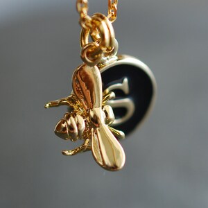 Honey . inspirational necklace / bee / Initial necklace / name necklace / custom jewelry / personalized jewelry image 4