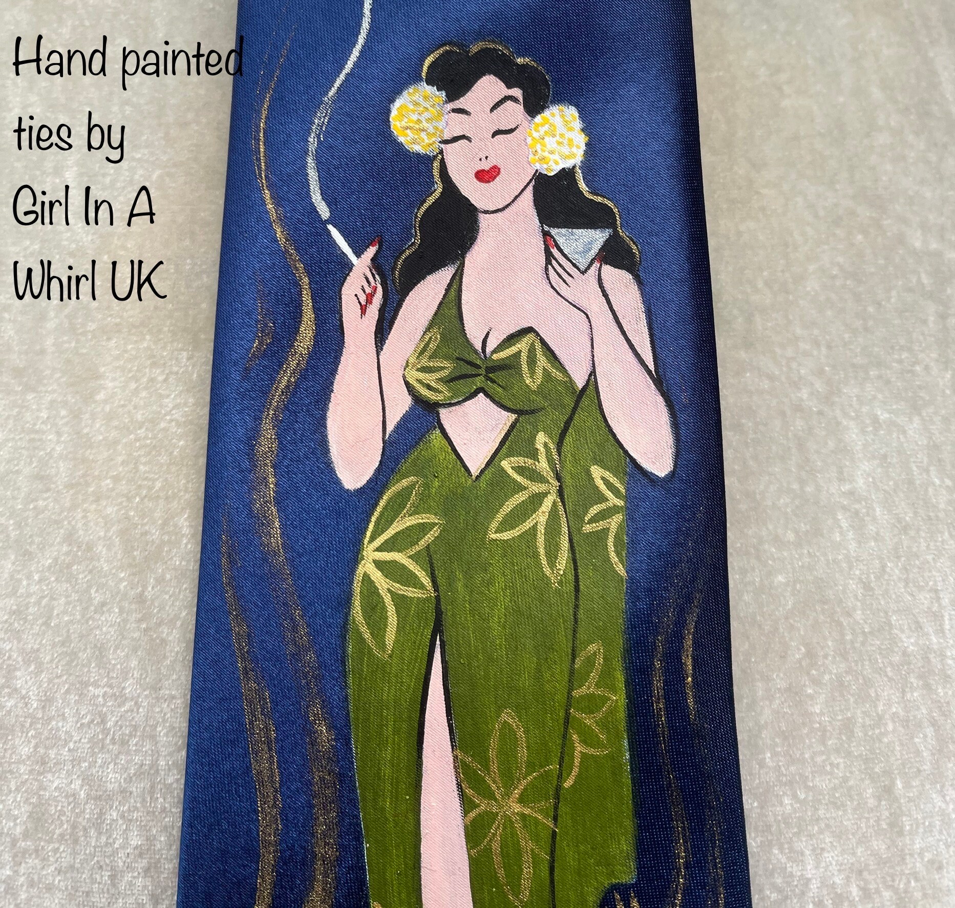 レビュー高評価の商品!の商品をすべて Vtg Tie Silk Style 50's 40's Handpainted Style 小物