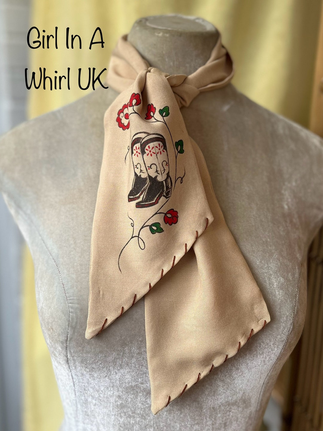 Cravatta Vintage In Saia Di Seta Blu Pied De Poule Multicolor Con Dise Centro Pala Cv372 - Foto 6