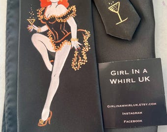 Vintage Peek a Boo Tie, Pin up Girl, Nude, Naked - Etsy