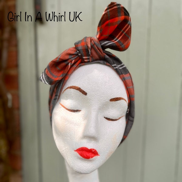The Original "Doo-Rag". Channel your inner Rosie the Riveter! Shaped headscarf/turban for your vintage hairdos! 1940's, 50's style!