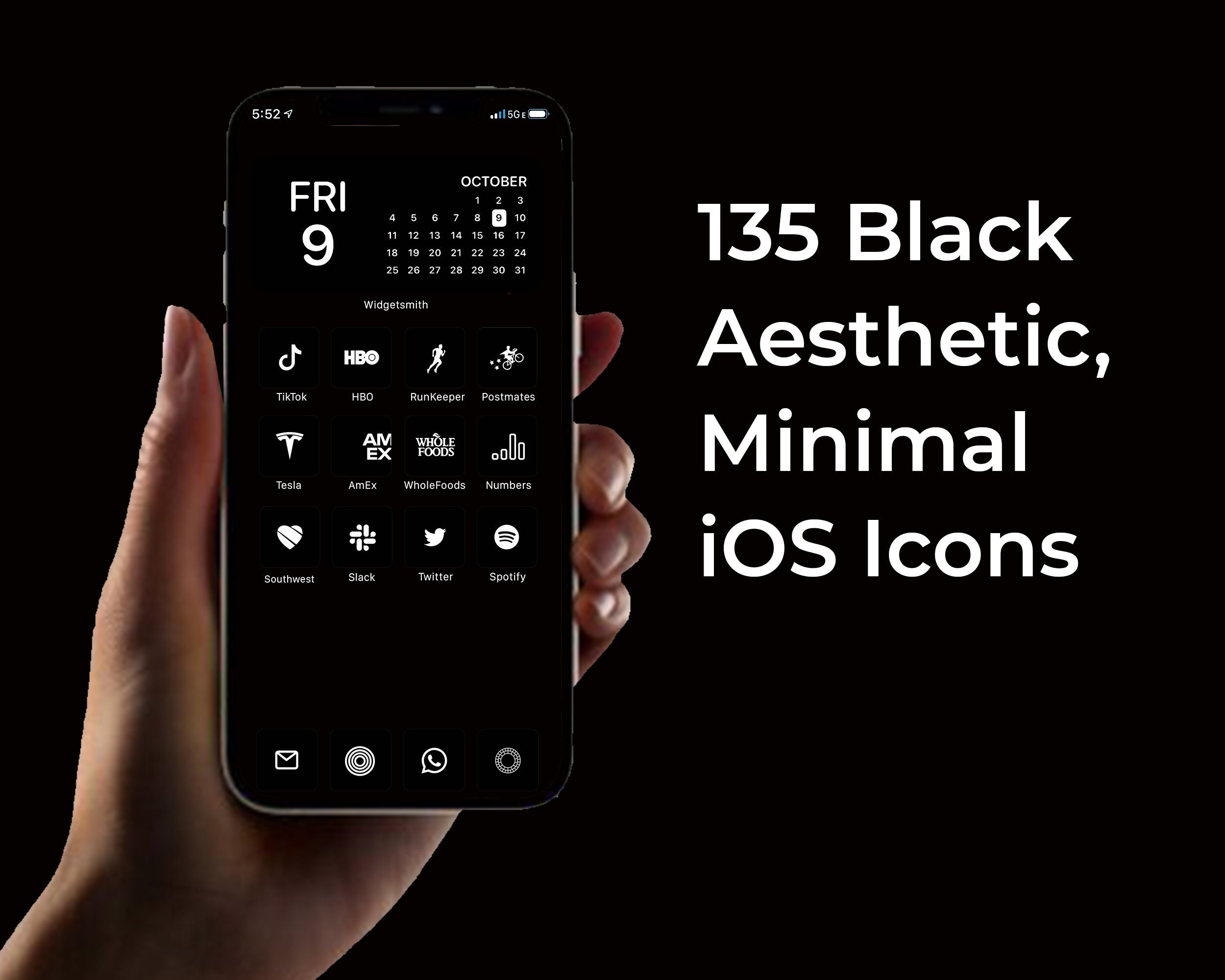 Đen luôn mang lại cho chúng ta cảm giác lịch lãm, sang trọng. Bộ biểu tượng iOS đen sang trọng chính là giải pháp hoàn hảo để bạn thể hiện phong cách thời thượng và tạo nên điểm nhấn độc đáo cho điện thoại của bạn. Tìm hiểu thêm và trang trí điện thoại của bạn với bộ biểu tượng đỉnh cao này. 
