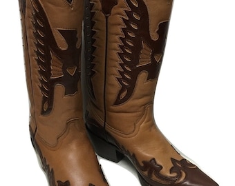 Corral Boots Rustic BlackRed Eagle Boots Size 7M