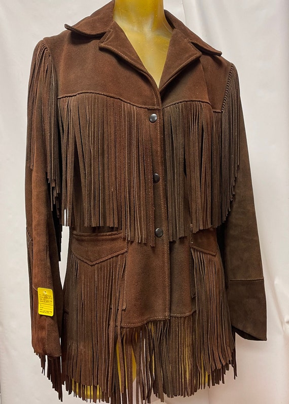 Vintage Joo Kay Fringe Jacket size 12