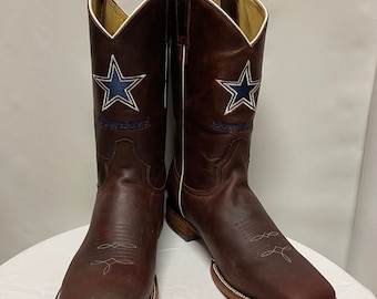 NFL Handcrafted Dallas Cowboys Original Emblem Boots
