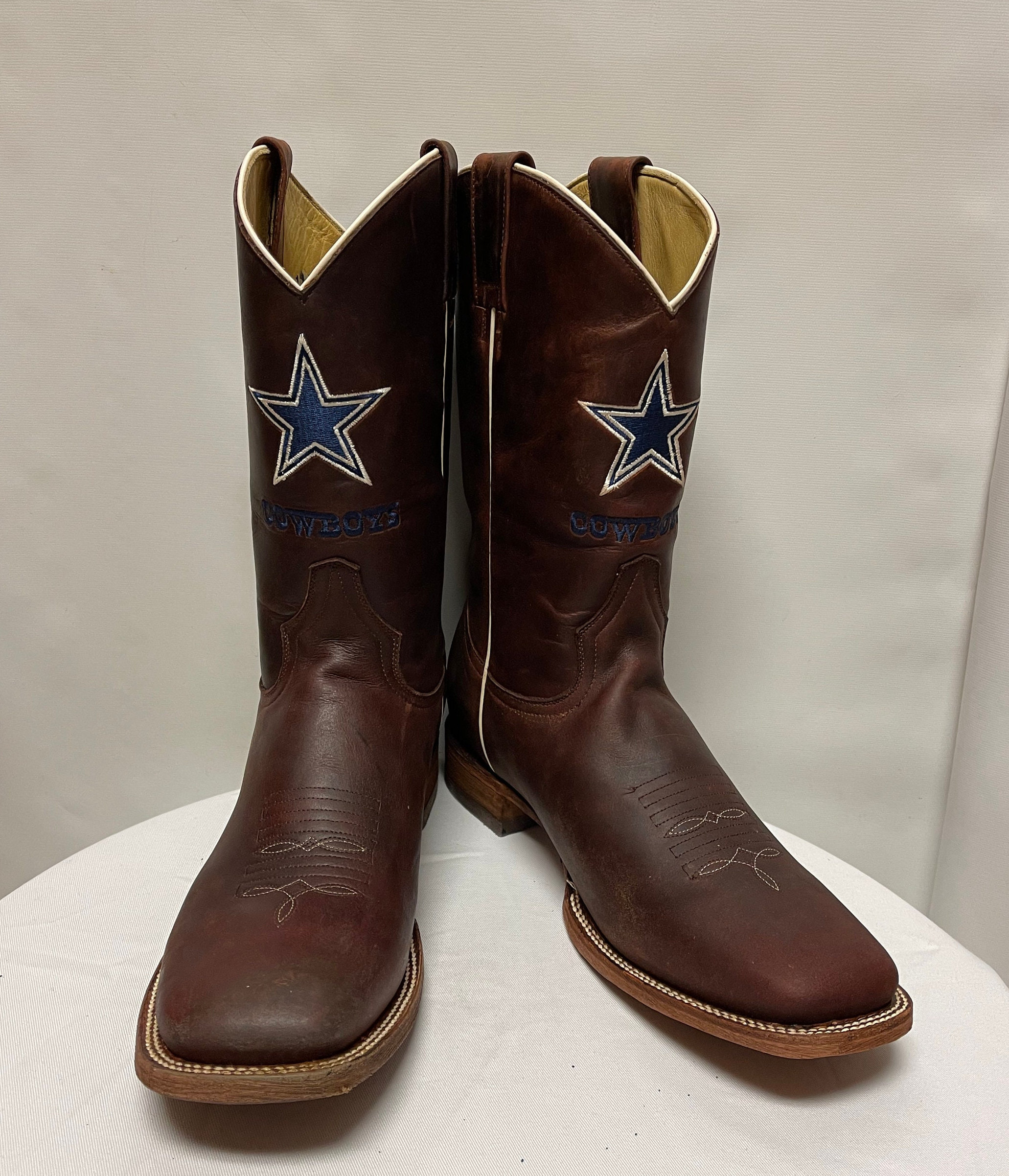 NFL Handcrafted Dallas Cowboys Original Emblem Boots 