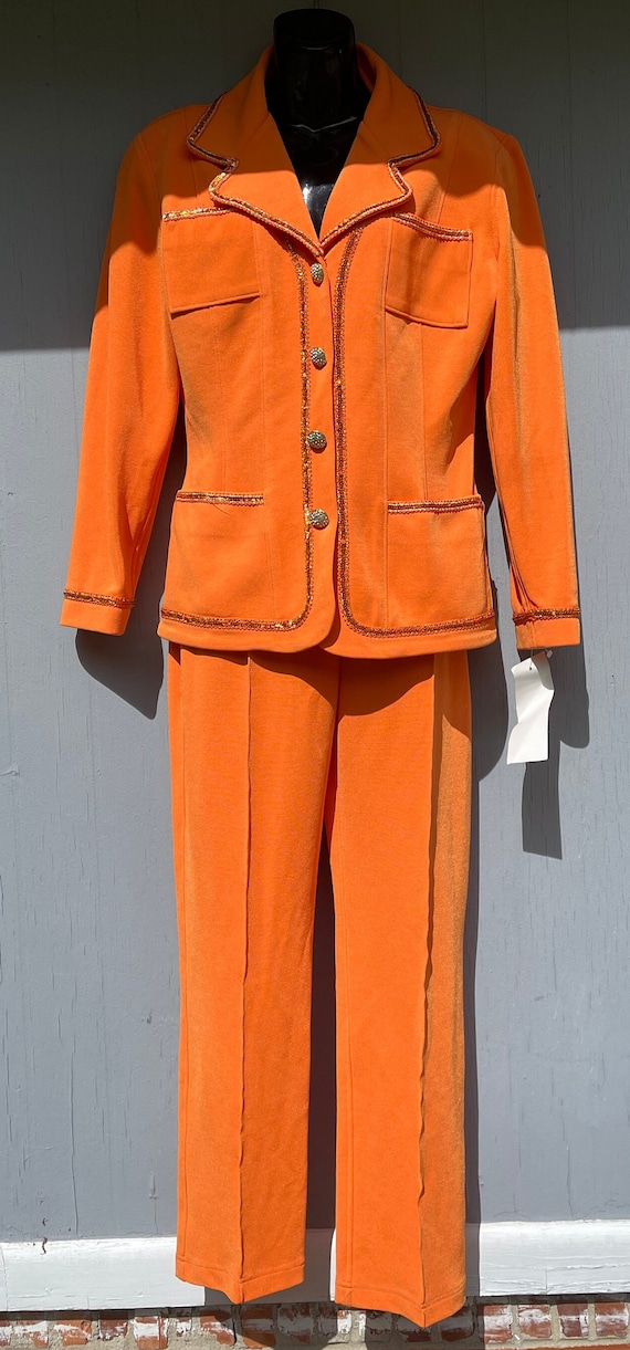 Vintage Eloise Orange Suit size M