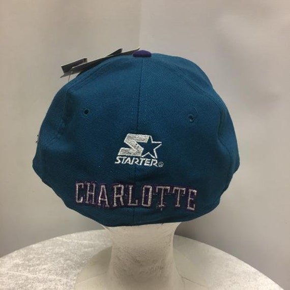 Vintage 90s Charlotte Hornets Cap - image 4