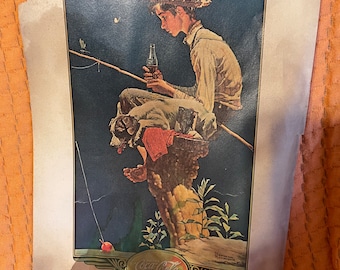 ヴィンテージ・ノーマン・ロックウェルのコカ・コーラ・リトグラフ：私