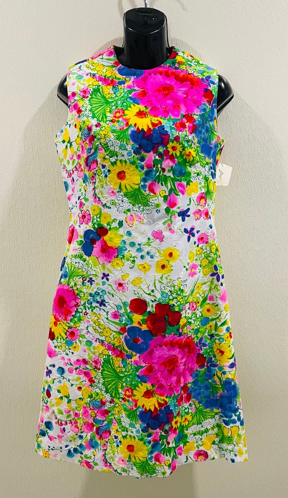 Vintage John Abbott Floral Dress