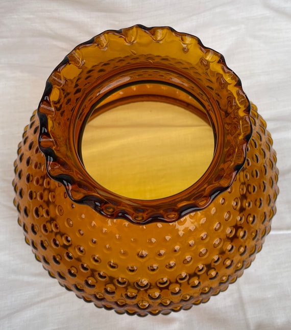 Vintage amber deals glass lamp shades
