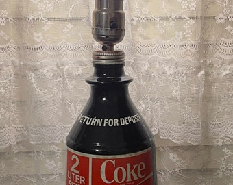 Vintage Coca Cola 2 Liters Lamp