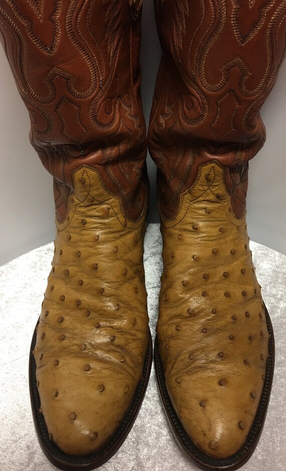 ostrich hide boots