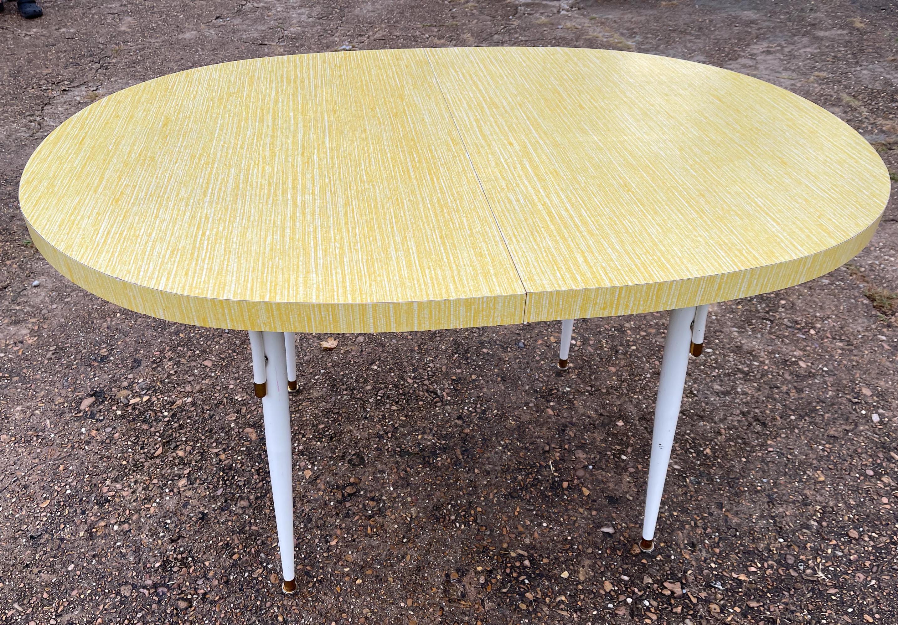 Vintage Retro Formica Oval Table - Etsy