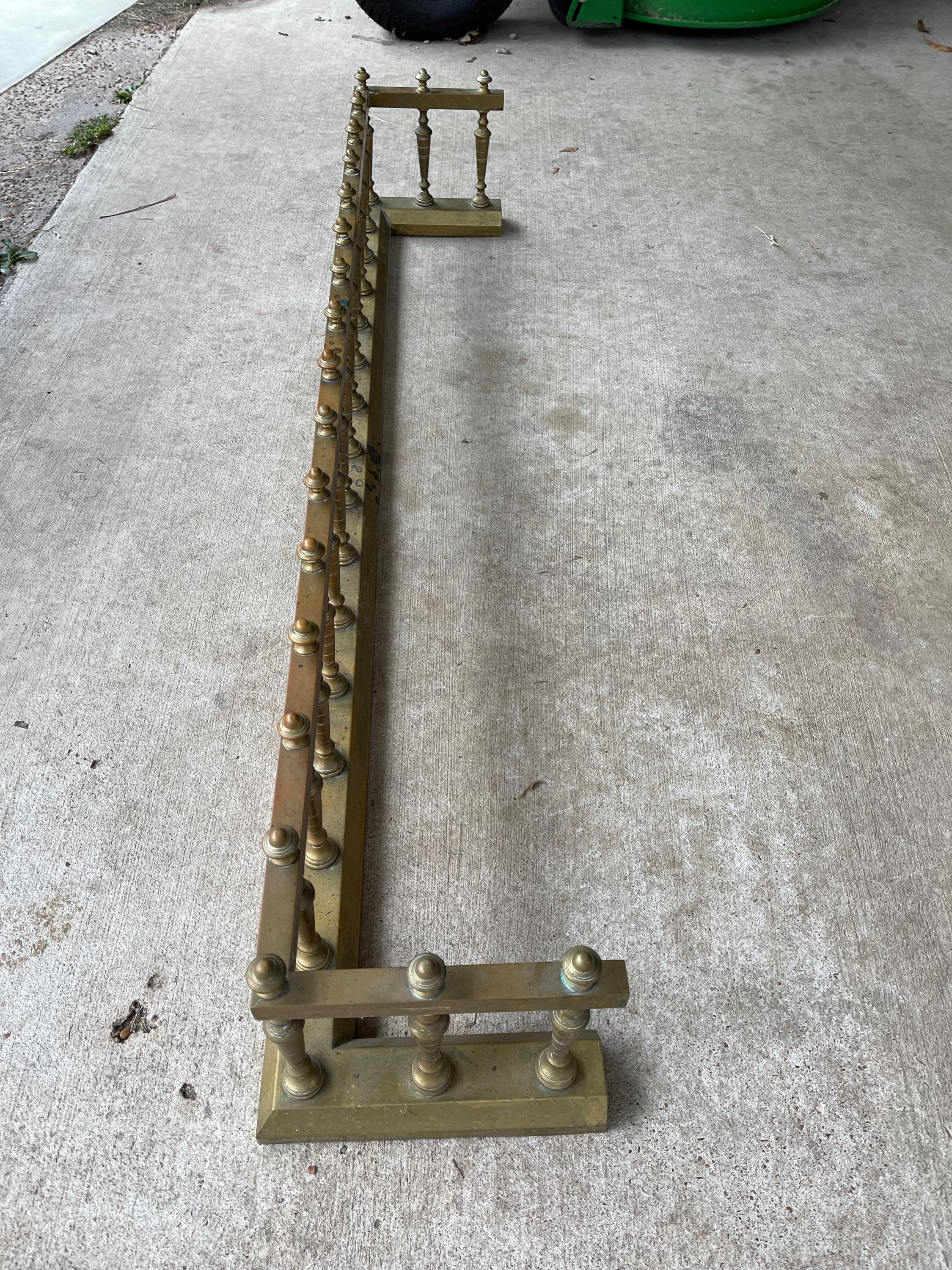 Vintage Ornate Brass Fireplace Fire Guard Rails - Etsy