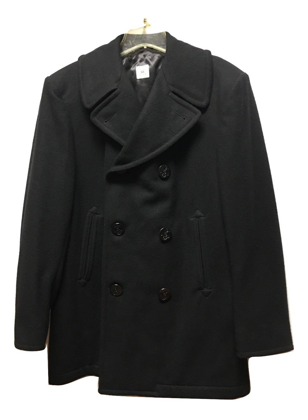 Vintage Original Military Peacoat Size 40R Etsy