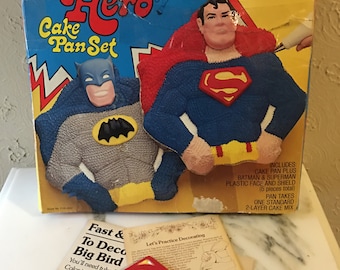 Vintage Super Hero Cake Pan