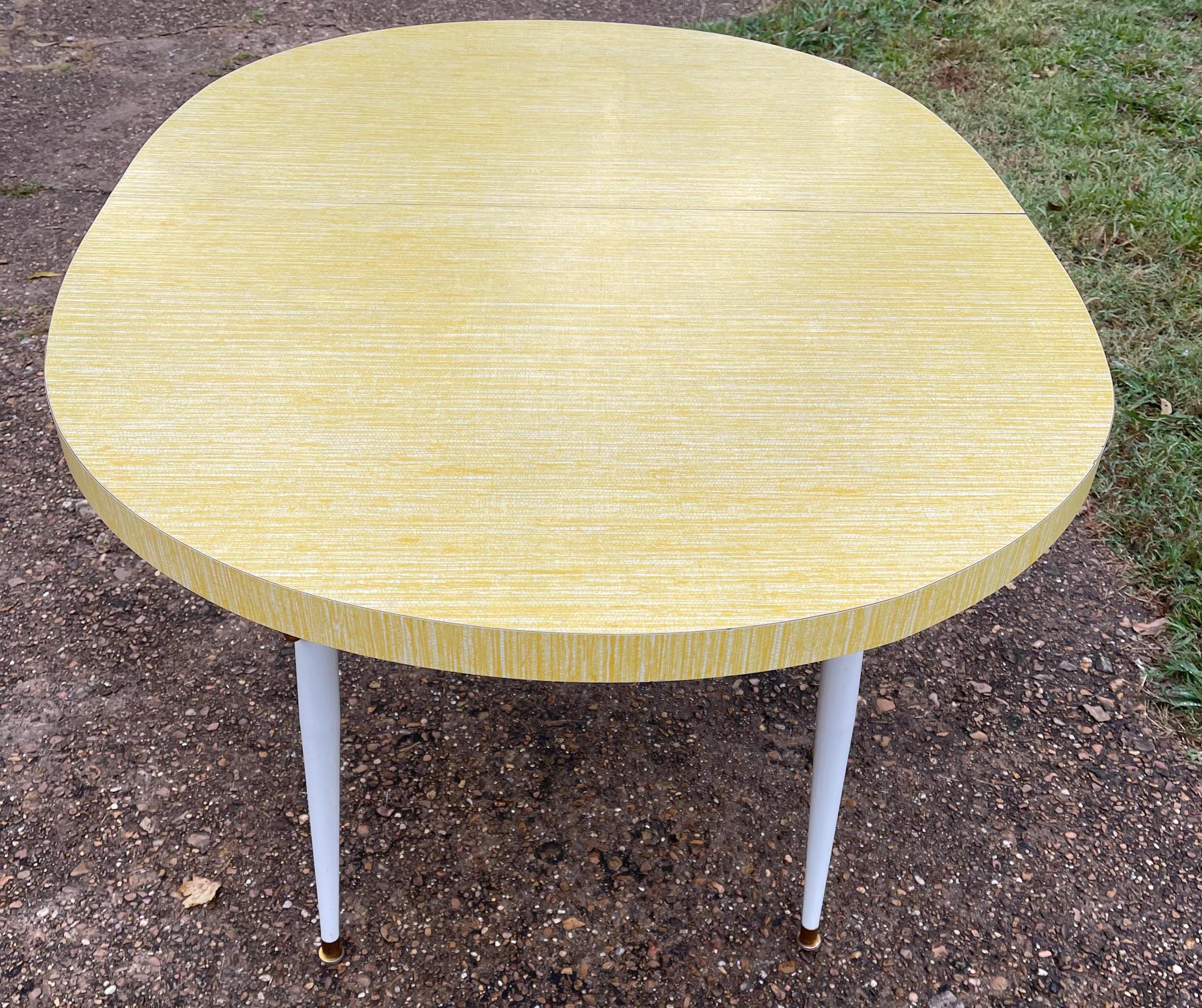 Vintage Retro Formica Oval Table - Etsy