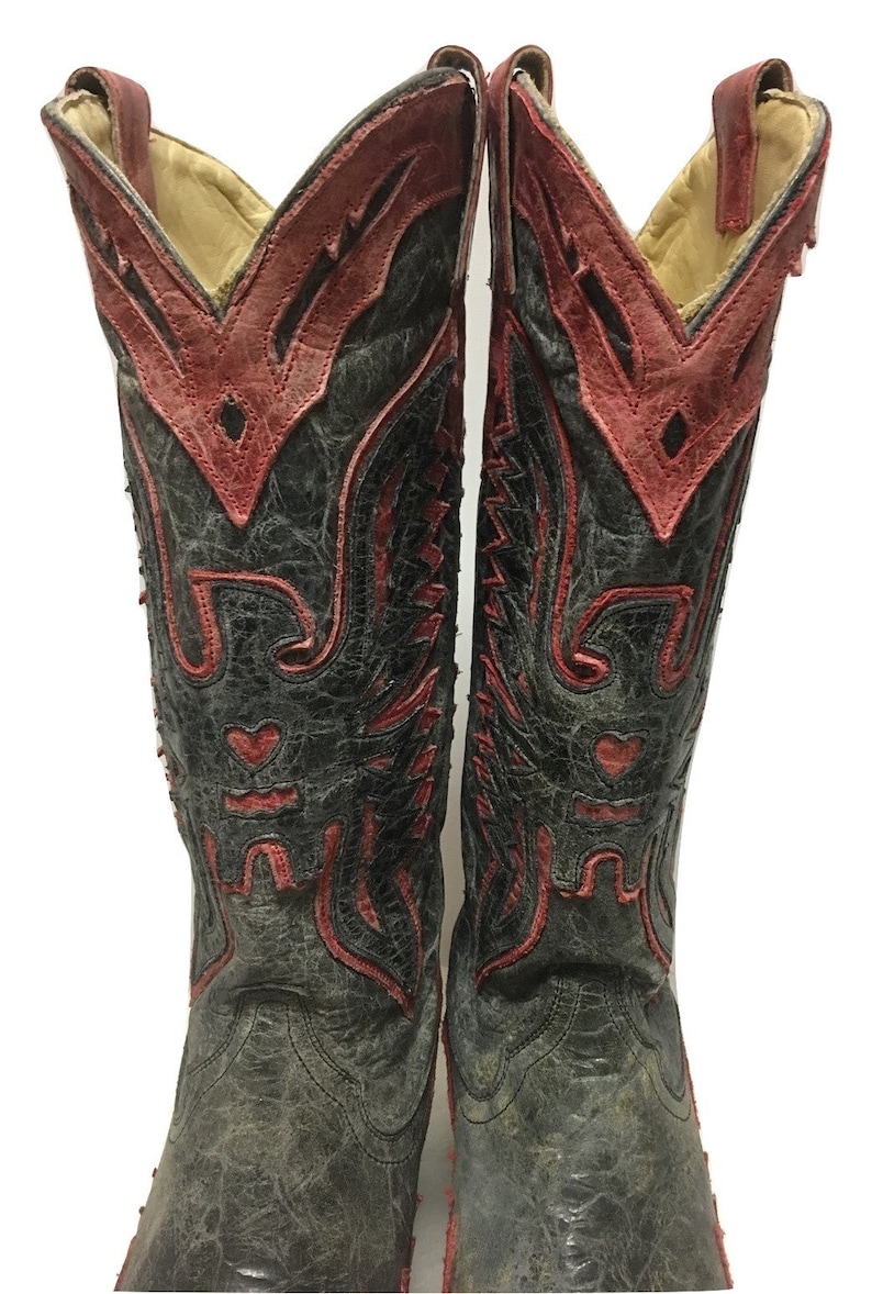 Corral Boots Rustic BlackRed Eagle Boots Size 7M
