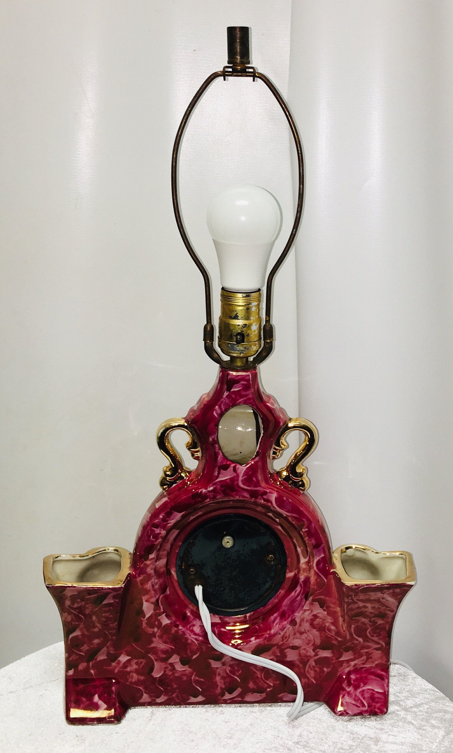 Vintage Lanshire Self Starting Clock Lamp - Etsy