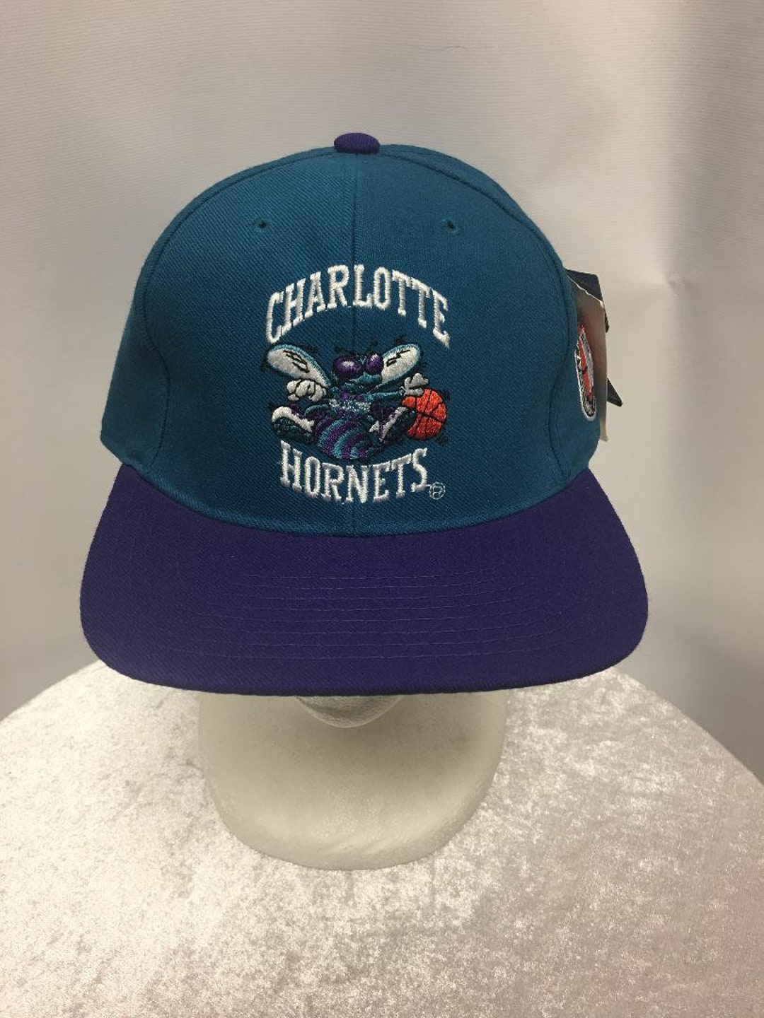 Vintage Charlotte Hornets Fitted Hat Starter Size 7 7 3/4 -  Sweden