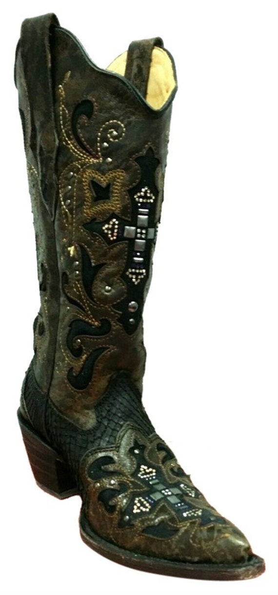 Corral python cross clearance boots