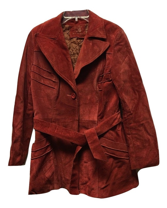 Vintage Red Leather Jacket
