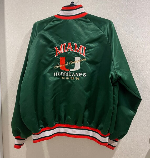 Vintage University Of Miami Champion Hurricane Jacket