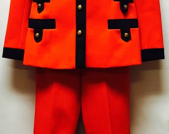 Vintage Lilli Ann Bright Red Suit