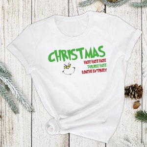Christmas Hate Hate Hate Double Hate Loathe Entirely Digital File, Png, Svg, Dtf, Dtg