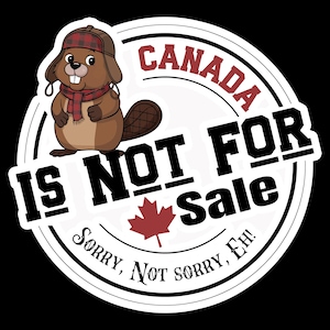Canada non è in vendita Beaver PNG - Orgoglio canadese, Vero Nord, per DTF, DTG, Sublimazione, Bandiera canadese, Foglia d'acero, Grunge Distressed