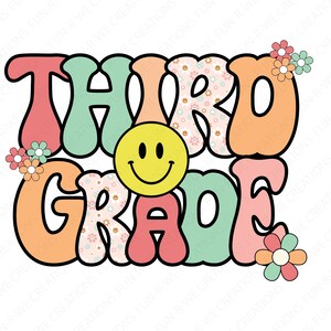 Second Grade Retro PNG, Jpeg, SVG Design for DTF, Dtg, sublimation