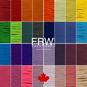 1/8" ( 3mm) Elastic Thin Braided Elastic 34 Colours