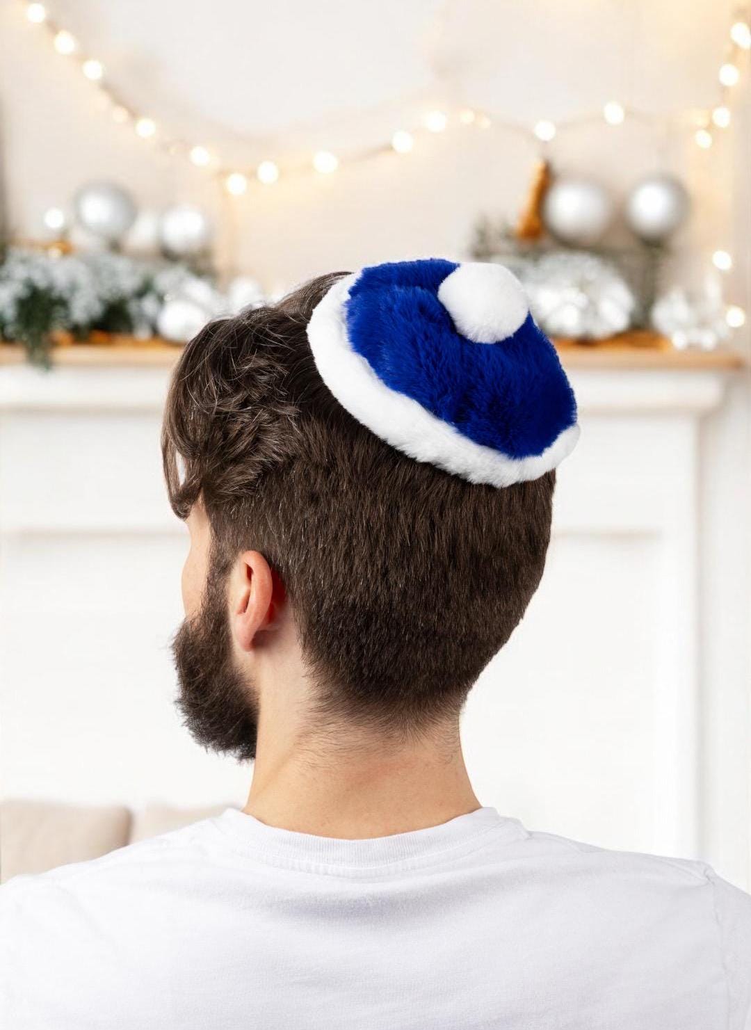 Yamaclaus Chrismukkah Hat - Santa & Yarmulke Mashup | Kippah for