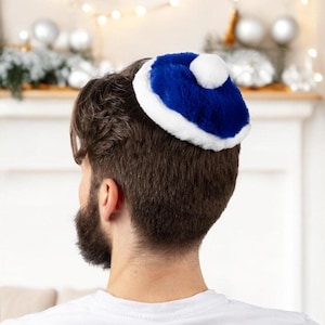 Yamaclaus - Celebrate Chrismukkah with Festive Interfaith Hats | Kippah for Hanukkah and Christmas | Chrismukkah Gift
