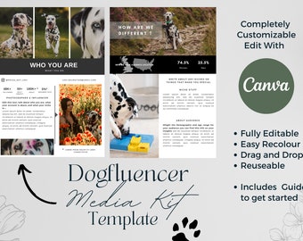 Dogfluencer Media Kit - Template & Guide - Influencer Media Kit