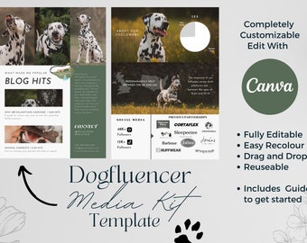 Dogfluencer Media Kit - Template & Guide - Influencer Media Kit