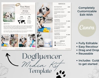 Dogfluencer Media Kit - Template & Guide - Influencer Media Kit