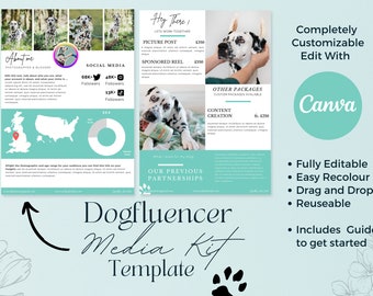 Dogfluencer Media Kit - Template & Guide - Influencer Media Kit