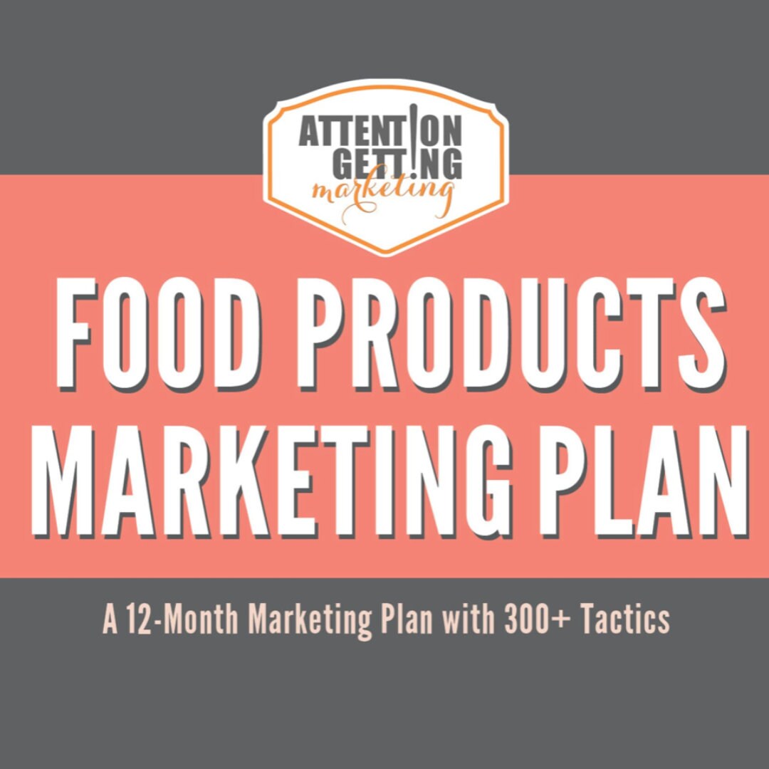 Food Business Marketing Plan, Food Shop Marketing Planner, Food
